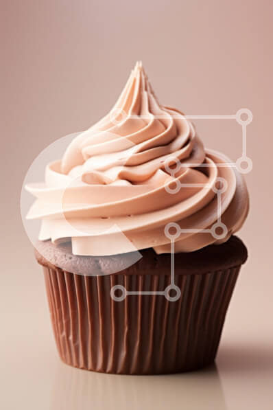 Σετ των 2 Intra Συλλεκτικό Ξύλινο Παζλ Plywood  4mm - Λαχταριστό Cupcake σοκολάτας με κρέμα παγώματος Σε Ξύλινο Κουτί - Διαστάσεις: 10x10 cm – 25 κομμάτια