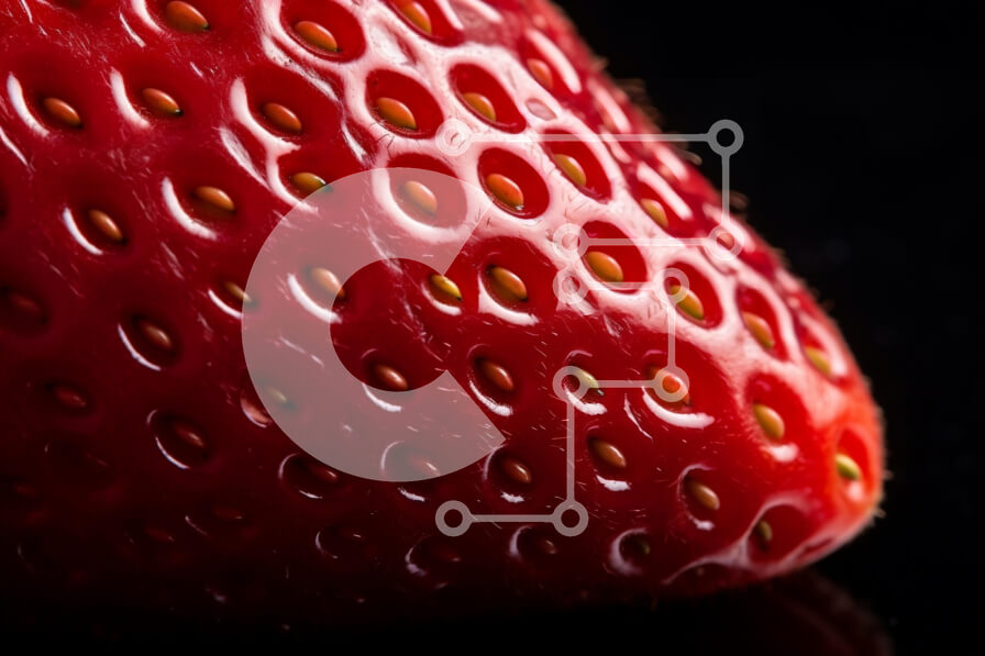 Σετ των 2 Intra Συλλεκτικό Ξύλινο Παζλ Plywood  4mm - Κοντινό πλάνο μιας φράουλας Σε Ξύλινο Κουτί - Διαστάσεις: 10x10 cm – 25 κομμάτια