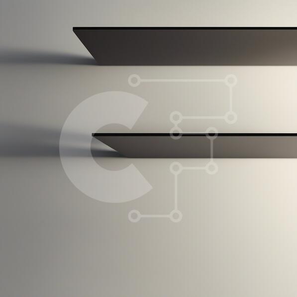 Intra Συλλεκτικό Ξύλινο Παζλ Plywood  4mm - Δύο μαύρα ράφια σε έναν λευκό τοίχο Σε Ξύλινο Κουτί - Διαστάσεις Puzzle: 10x10 cm – 25 κομμάτια