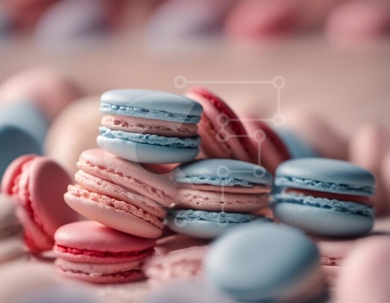 Σετ των 2 Intra Συλλεκτικό Ξύλινο Παζλ Plywood  4mm - Πολύχρωμα μακαρόνια στοίβα στο τραπέζι Σε Ξύλινο Κουτί - Διαστάσεις: 10x10 cm – 25 κομμάτια