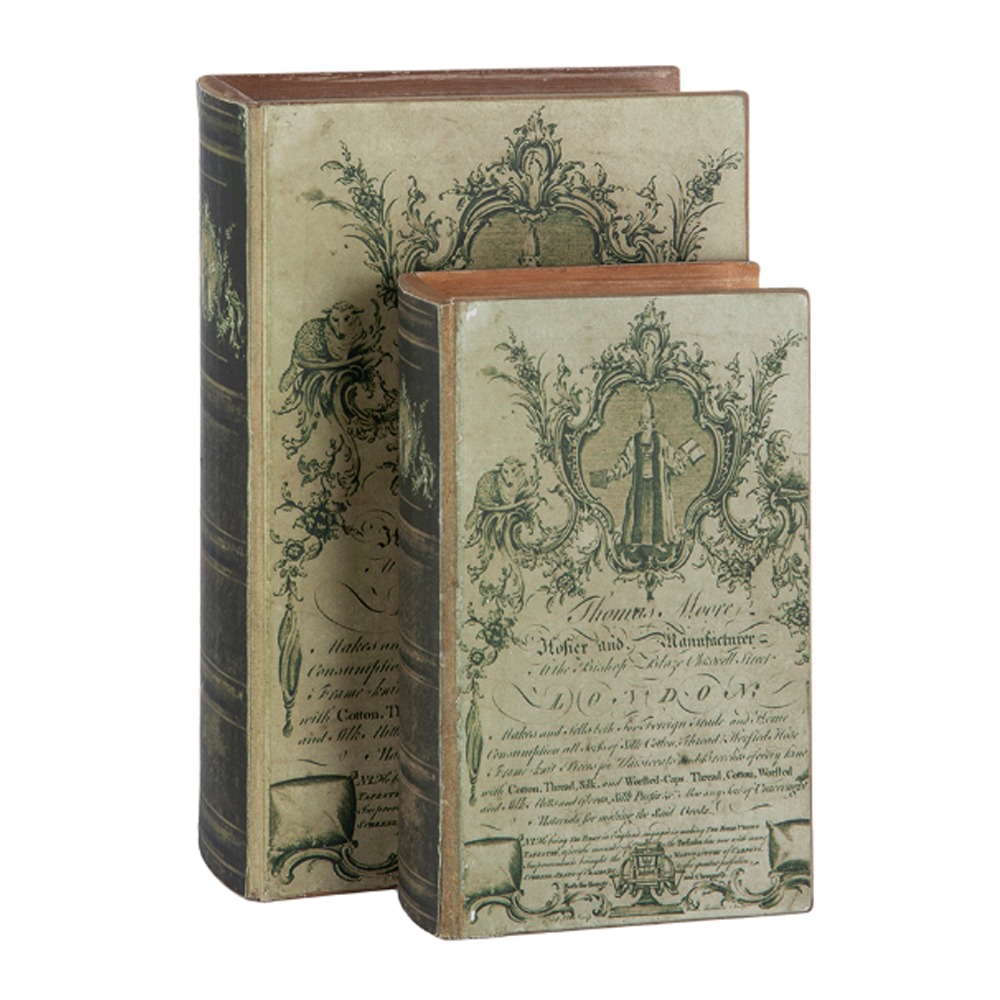 Artekko Book Μπεζ Διακοσμητικά Βιβλία MDF με Αποθηκευτικό Χώρο (26.7x17.8x7.6)cm 2pcs Artekko 30010