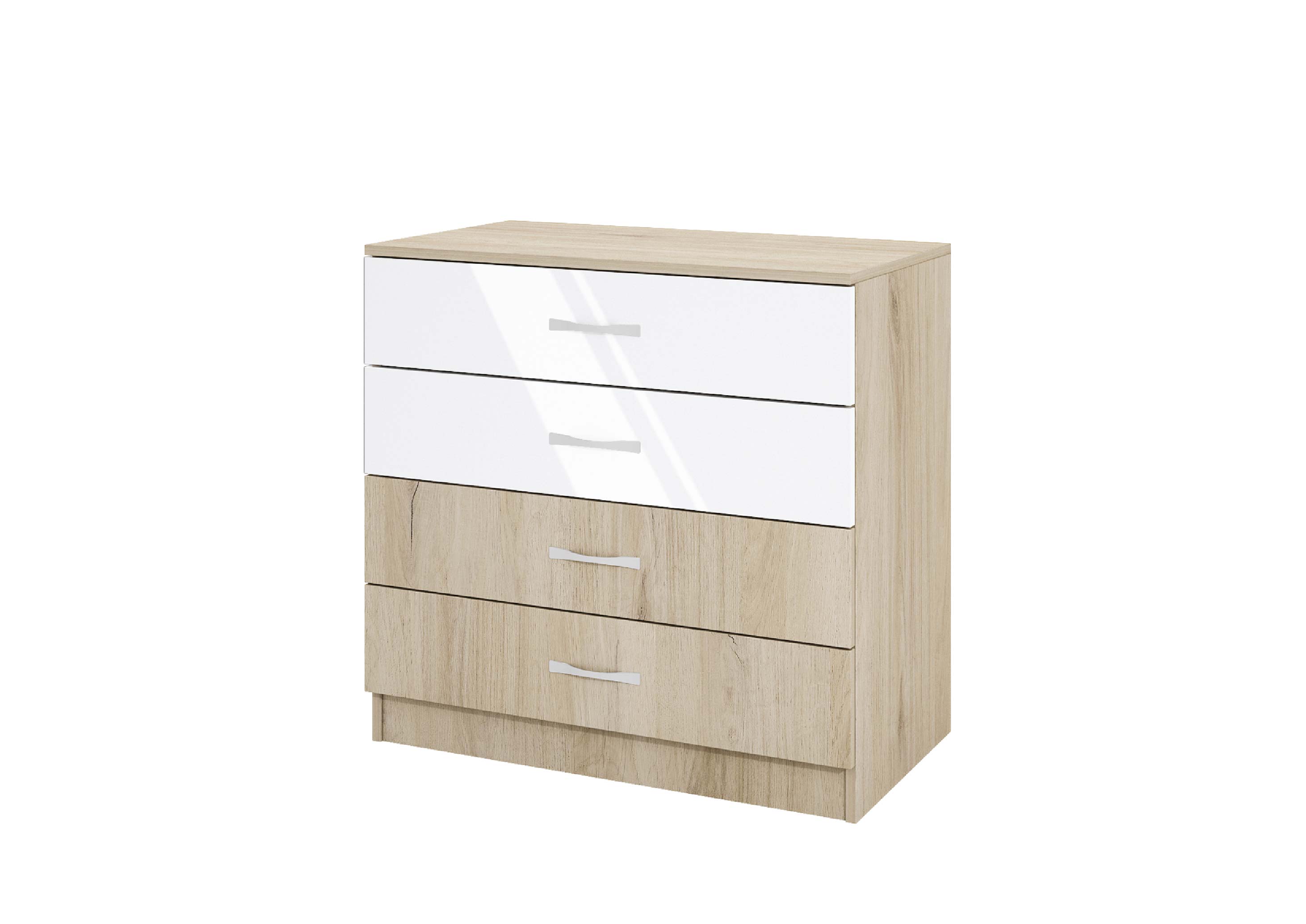 Συρταριέρα 1213002 Σόνομα Λευκό, 43,5x76x80, Genomax Genom1219922094