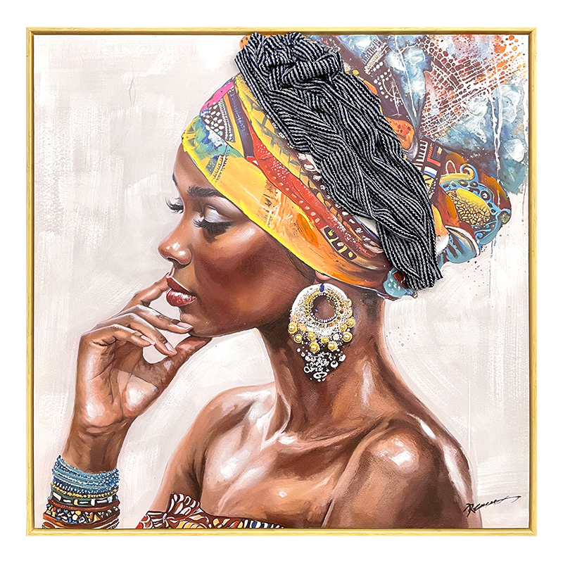 Πίνακας σε καμβά Jalo Ι 3D Inart με πλαίσιο 80x3.5x80εκ