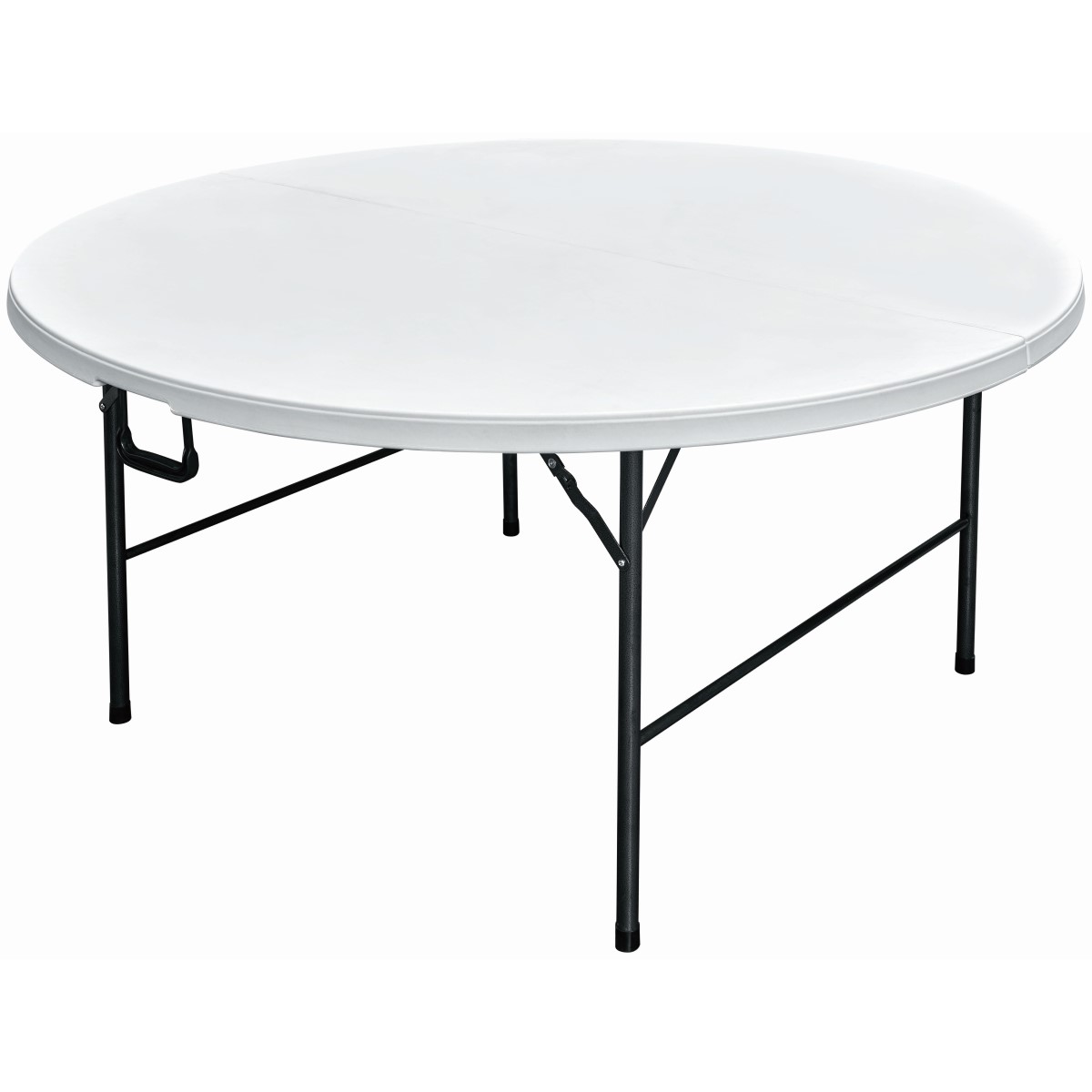 ΤΡΑΠΕΖΙ ΜΕΤΑΛΛΙΚΟ  CATERING  ΣΤΡΟΓΓΥΛΟ ΠΤΥΣΣΟΜΕΝΟ ΛΕΥΚΟ-ΔΙΑΣΤΑΣΕΙΣ: L160xH74 cm velco-31-33750