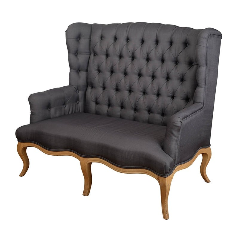 Artekko Ifleorug Διθέσιος Καναπές με Ψηλή Καπιτονέ Πλάτη (132x78x110)cm Artekko 31362