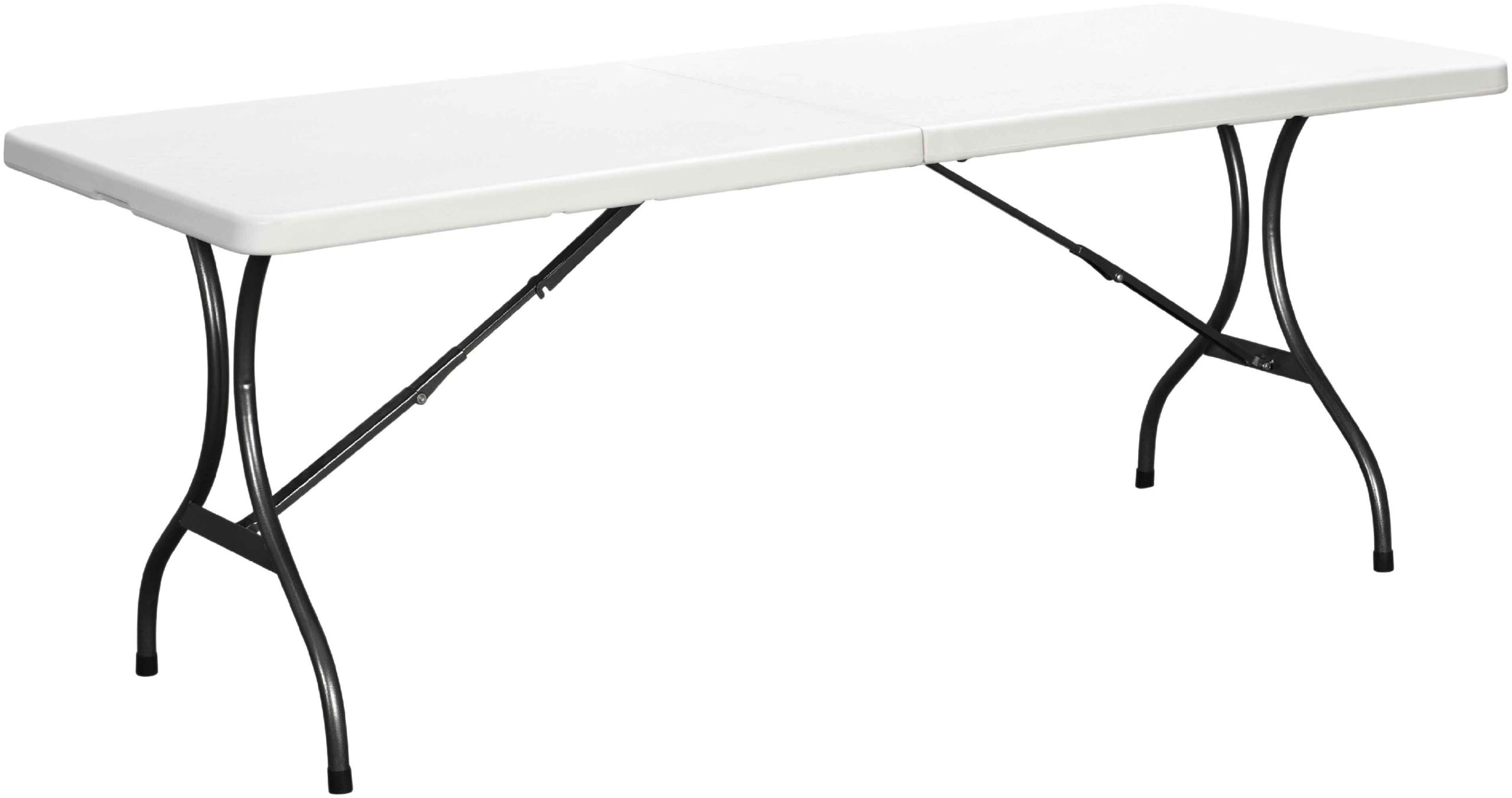 ΤΡΑΠΕΖΙ ΜΕΤΑΛΛΙΚΟ  CATERING  ΒΑΛΙΤΣΑ ΠΤΥΣΣΟΜΕΝΟ ΛΕΥΚΟ-ΔΙΑΣΤΑΣΕΙΣ: L244xW76xH72cm velco-31-30841