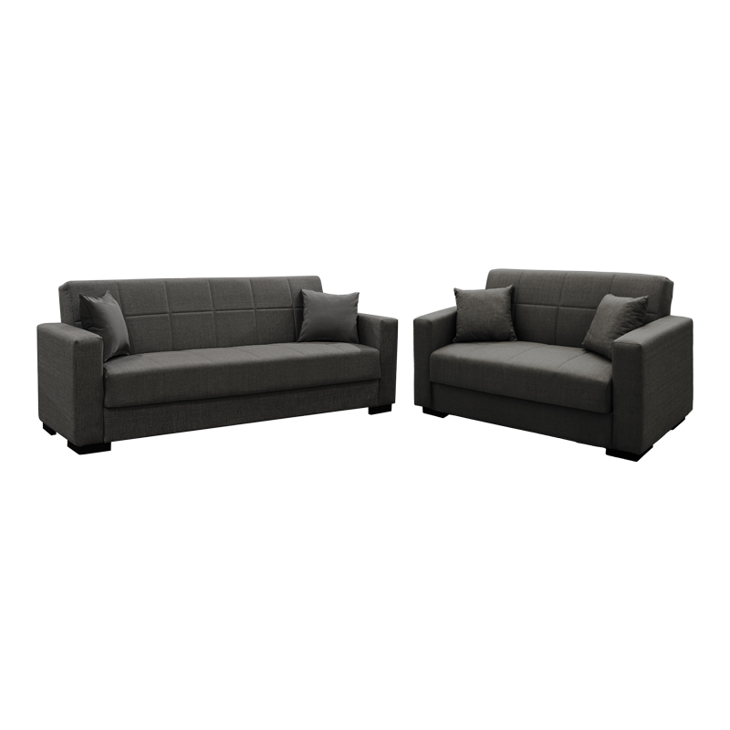 Intrahome Σετ σαλονιού 2τεμ Vox Intrahome ύφασμα σε ανθρακί απόχρωση | SKU: INTRAPA-439111146