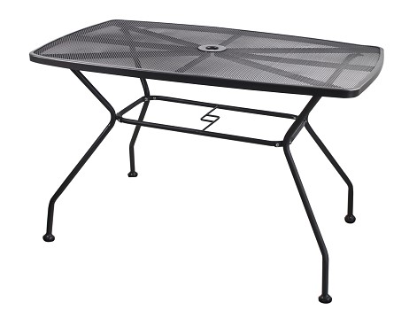 ΤΡΑΠΕΖΙ  ΜΕΤΑΛΛΙΚΟ ΑΝΘΡΑΚΙ  ΔΙΑΤΡΗΤΟ-ΔΙΑΣΤΑΣΕΙΣ: L115xW70xH73cm velco-189-1657