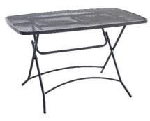 ΤΡΑΠΕΖΙ  ΜΕΤΑΛΛΙΚΟ ΑΝΘΡΑΚΙ  ΔΙΑΤΡΗΤΟ ΣΠΑΣΤΟ-ΔΙΑΣΤΑΣΕΙ : L116xW70xH73cm velco-189-1671