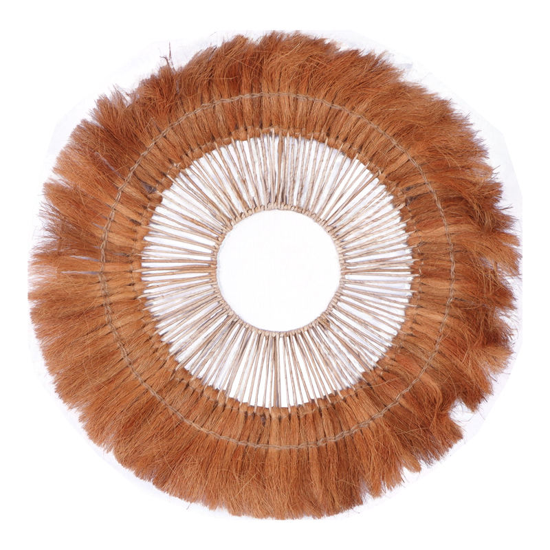 Intrahome Διακοσμητικό τοίχου Ramine intrahome μπανάνα ξύλο σε φυσική απόχρωση Φ70x10εκ | SKU: INTRAPA-448111123