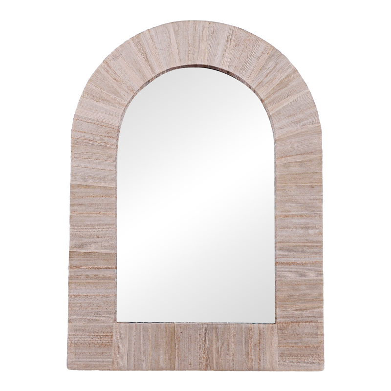 Intrahome Καθρέπτης Koin intrahome μπανάνα ξύλο σε φυσική απόχρωση 78x78x8εκ | SKU: INTRAPA-448111138