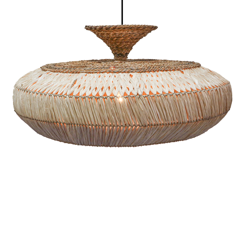Intrahome Φωτιστικό οροφής Lafrene intrahome sisal σε φυσικό χρώμα Φ90x43εκ | SKU: INTRAPA-440111133