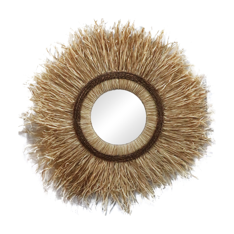 Intrahome Καθρέπτης Tabrane intrahome sisal σε φυσικό χρώμα Φ110x4εκ | SKU: INTRAPA-440111142
