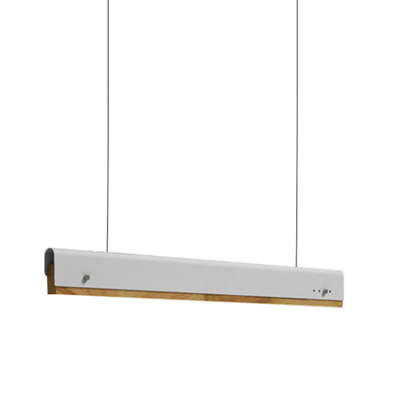 Intrahome Φωτιστικό οροφής Rafmole Intrahome Led λευκό μέταλλο-ξύλο 120x7.5εκ | SKU: INTRAPA-453111171