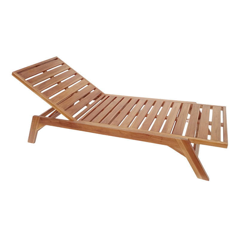 Intrahome Ξαπλώστρα Melop Intrahome teak ξύλο σε φυσική απόχρωση 200x70x35εκ | SKU: INTRAPA-454111125