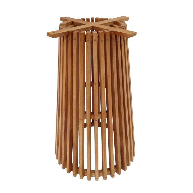 Intrahome Βάση τραπεζιού μπαρ εσωτερικού χώρου Galy Intrahome mindi ξύλο σε φυσική απόχρωση Φ60x90εκ | SKU: INTRAPA-454111141