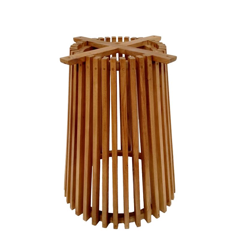 Intrahome Βάση τραπεζιού εσωτερικού χώρου Galy Intrahome mindi ξύλο σε φυσική απόχρωση Φ60x75εκ | SKU: INTRAPA-454111143