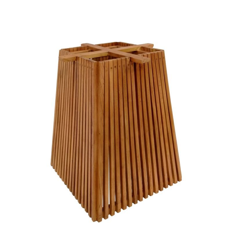 Intrahome Βάση τραπεζιού εσωτερικού χώρου Darius Intrahome mindi ξύλο σε φυσική απόχρωση 60x60x75εκ | SKU: INTRAPA-454111144