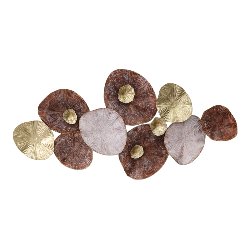 Intrahome Διακοσμητικό τοίχου Salie intrahome μέταλλο σε χρυσή-ροζ-κόκκινη απόχρωση 120x59x7εκ | SKU: INTRAPA-456111129