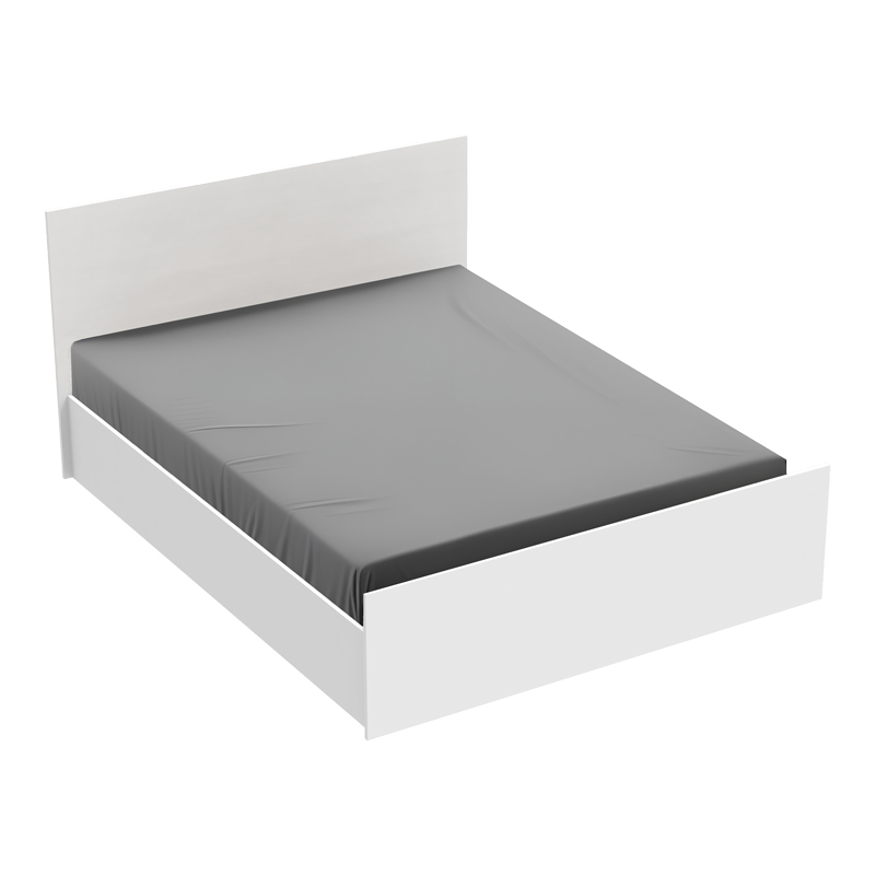 Intrahome Κρεβάτι διπλό Toscana Intrahome σε λευκή απόχρωση 160x200εκ | SKU: INTRAPA-472111136