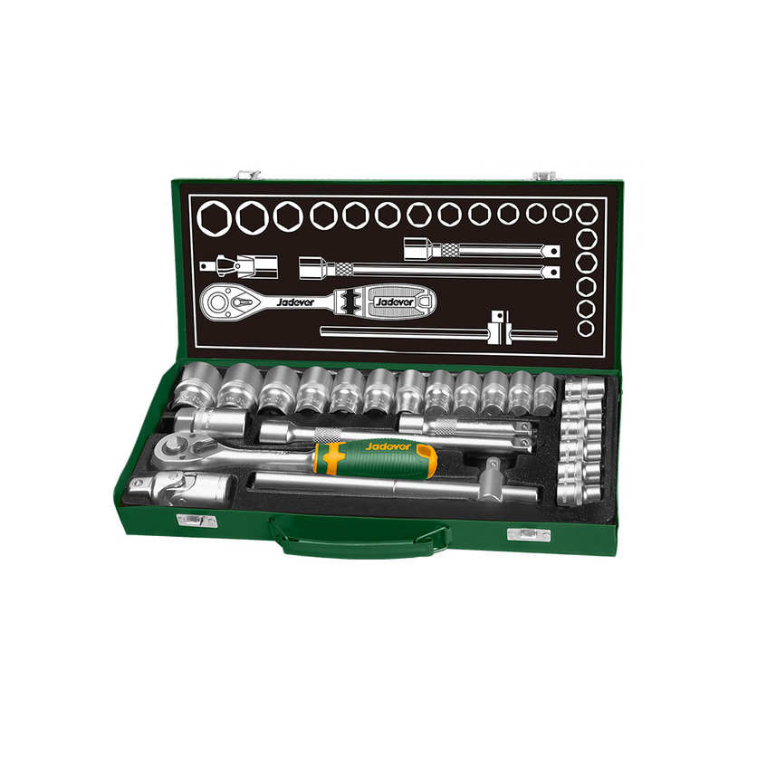 ΚΑΣΤΑΝΙΑ ΜΕ ΚΑΡΥΔΑΚΙΑ 1/2" ΣΕΤ 24 ΤΕΜ JADEVER JDST2L24