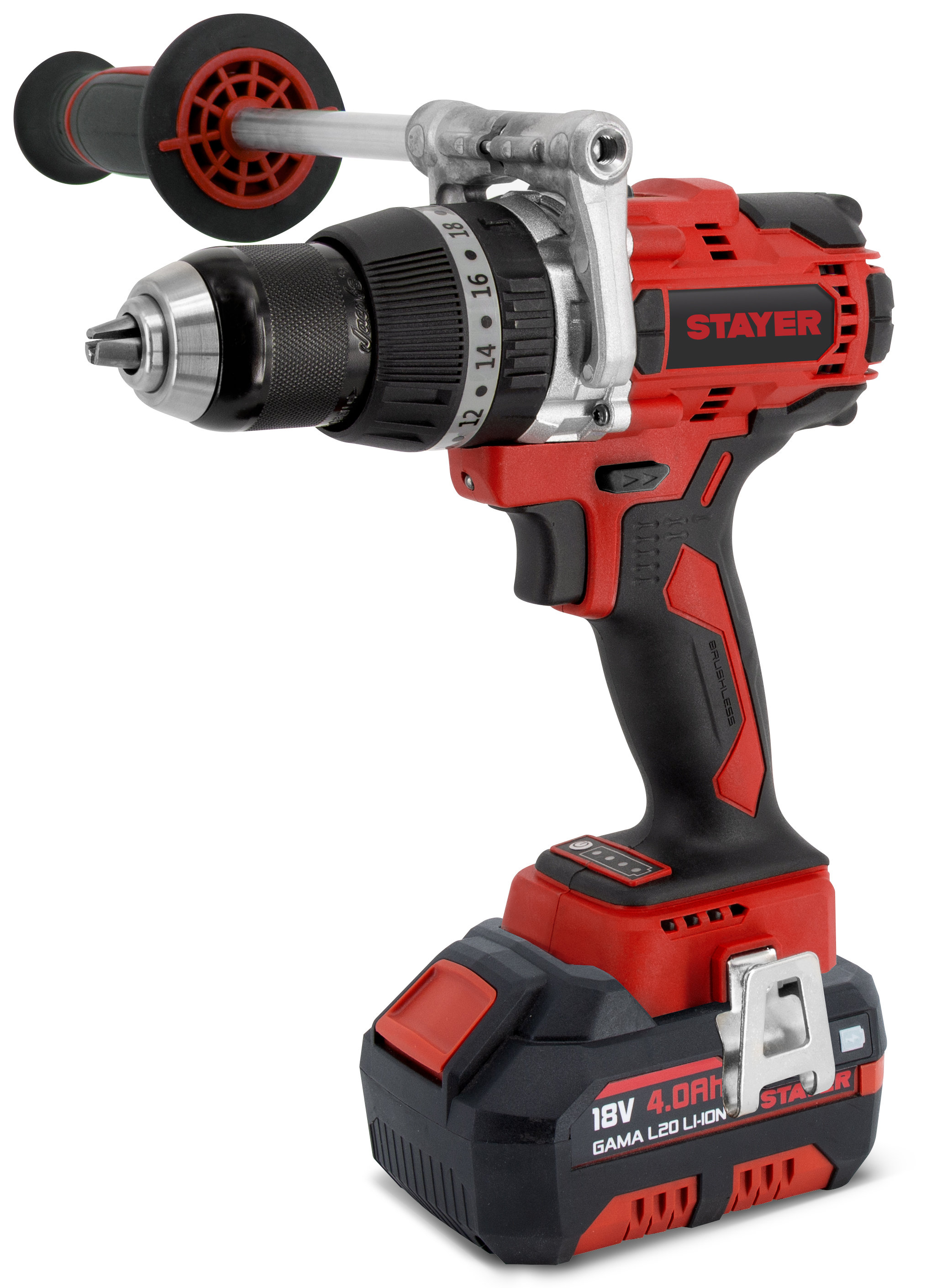 Κρουστικό Δραπανοκατσάβιδο Brushless 80Nm 18V - L20 Set 2*4.0Ah kaya-40PBL80L2024PK