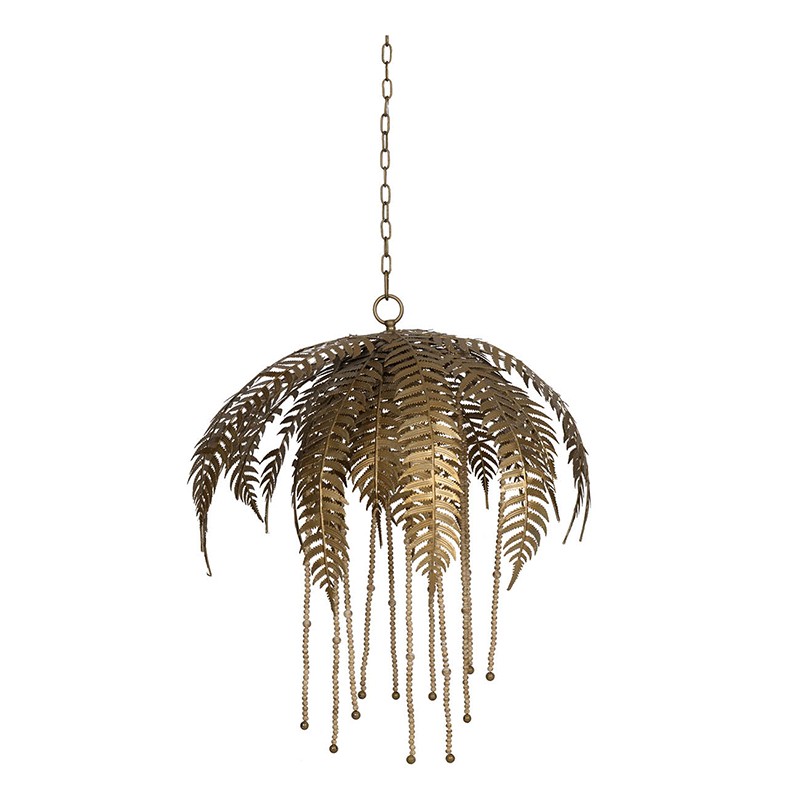 Artekko Palm Χρυσό Μεταλλικό Φωτιστικό Οροφής (56x56x48)cm Artekko 41359CE