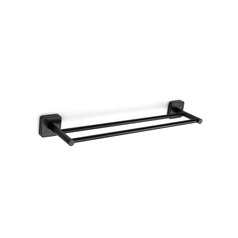 KARAG QUATTRO Πετσετοκρεμάστρα διπλή QUATTRO 4262 55 Μαύρη ματ KARAG 60cm KARAG-3800201584180 KARAG QUATTRO Πετσετοκρεμάστρα διπλή QUATTRO 4262 55 Μαύρη ματ KARAG 60cm KARAG-3800201584180