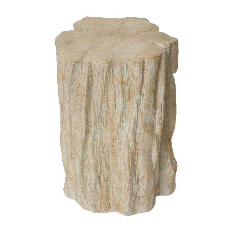 Artekko Tree Μπεζ Βοηθητικό Τραπέζι Σκαμπό από Μαγνήσιο (34.3x33x50.8)cm Artekko 43311-BEIGE