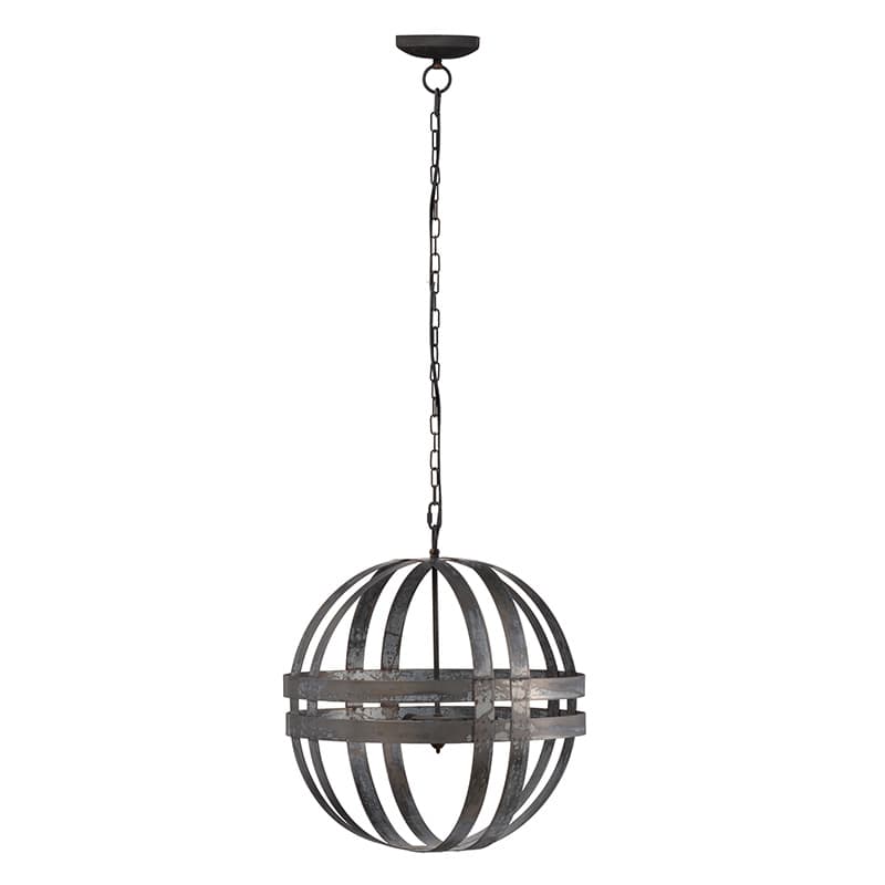 Artekko Vrauzto Μεταλλική Σφαίρα Κρεμαστό Φωτιστικό Οροφής (50x54) E27 Artekko 43461-DS