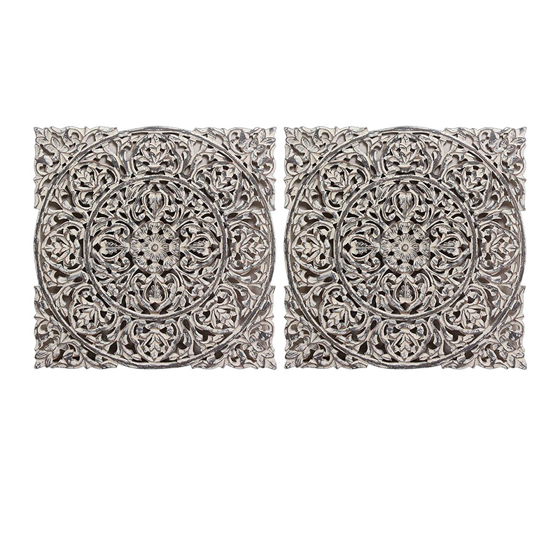 Artekko Dreup Διακοσμητικό Τοίχου Σετ/2 (61x61x3.4)cm Artekko 43808