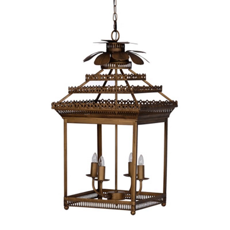 Artekko Πολυέλαιος μεταλλικός "Brass" Artekko 43946-DS