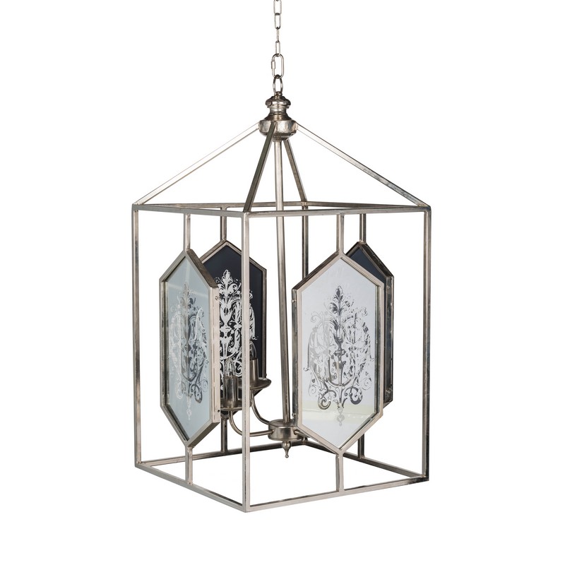 Artekko Πολυέλαιος μεταλλικός (44x44x83.5)cm Artekko 43949-DS