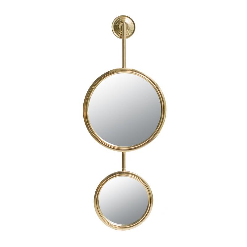 Artekko Mirror Χρυσός Μεταλλικός Καθρέπτης Τοίχου (28×5.5×72.5)cm Artekko 44573 Artekko Mirror Χρυσός Μεταλλικός Καθρέπτης Τοίχου (28×5.5×72.5)cm Artekko 44573