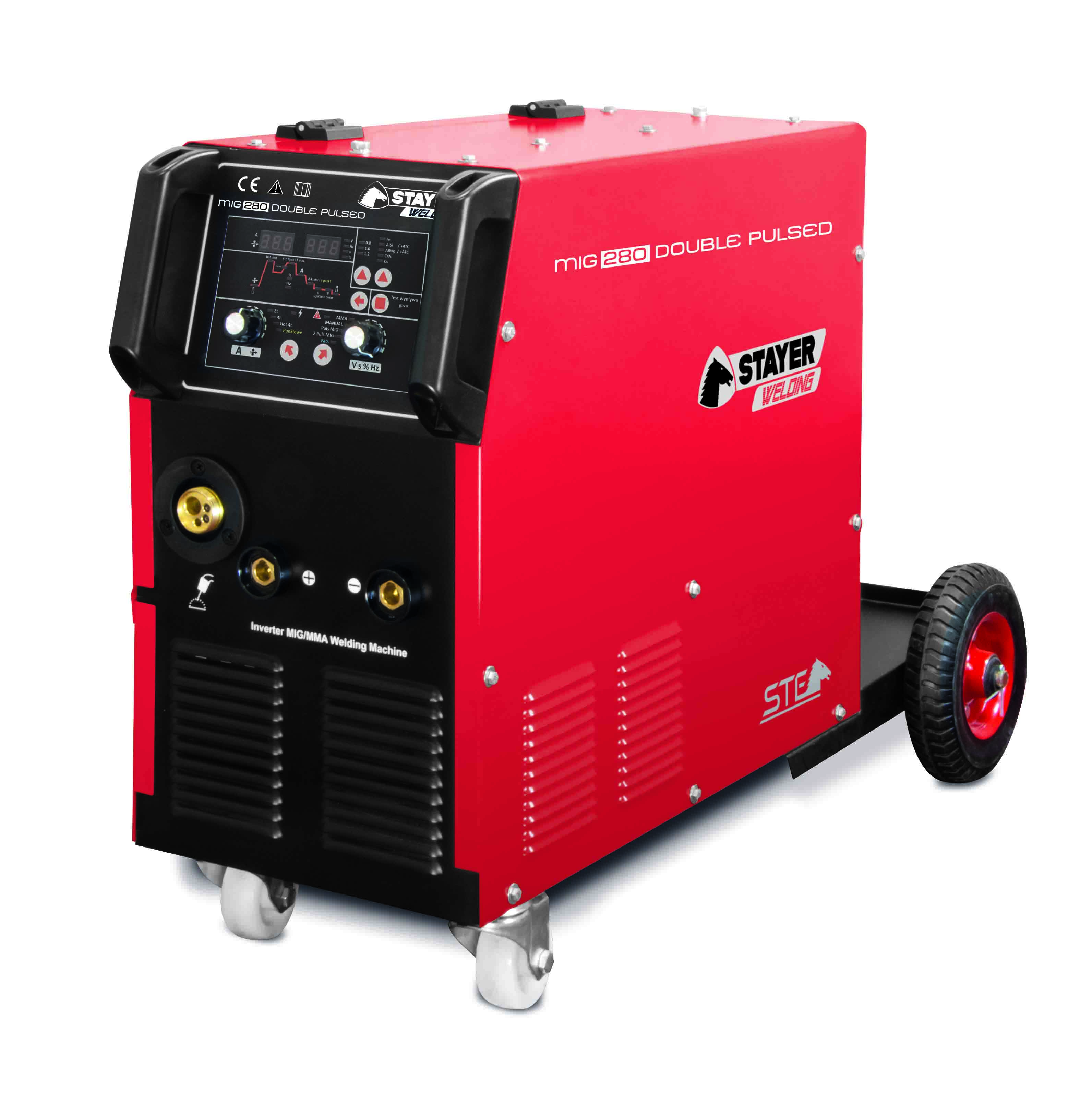 Μηχανή Συγκόλλησης Σύρματος Inverter Διπλού Παλμού 280Α kaya-44MIG280DP