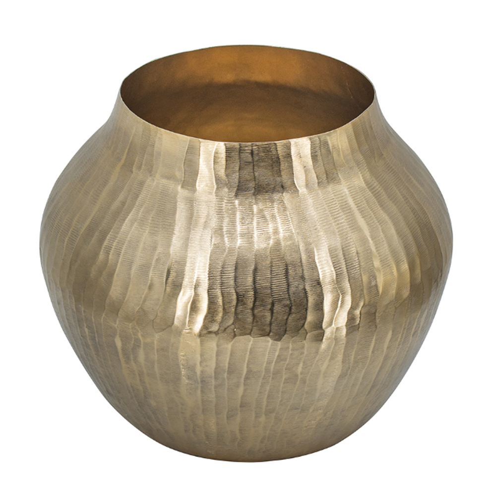 Artekko Trophy Διακοσμητικό Μεταλλικό Χρυσό Δοχείο (34x34x29)cm Artekko 45010