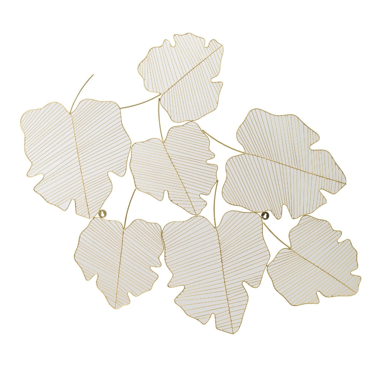Artekko Leaf Χρυσό Μεταλλικό Διάτριτο Διακοσμητικό Τοίχου (125x95x2)cm Artekko 45064