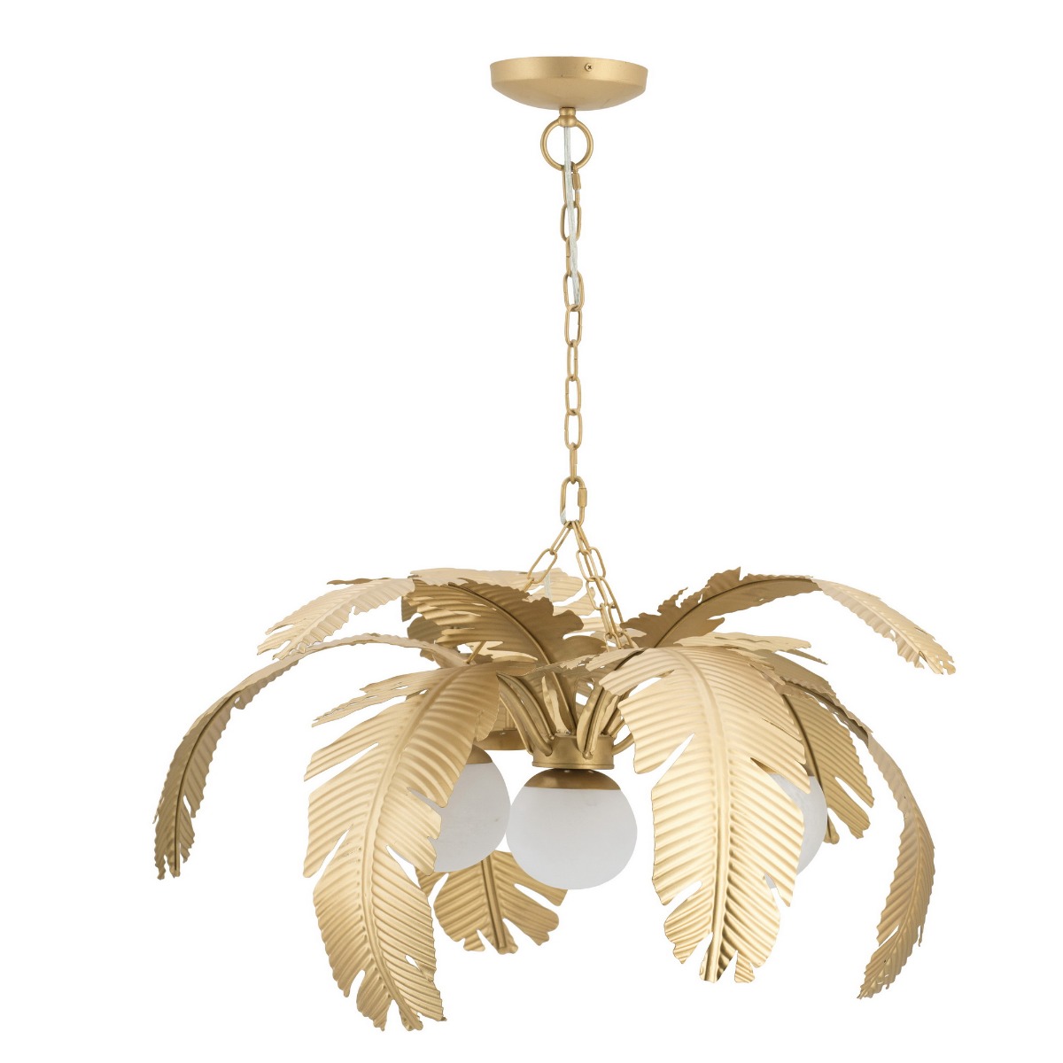 Artekko Palm Φωτιστικό Οροφής Μεταλλικό Χρυσό (83x73x49)cm Artekko 45805CE