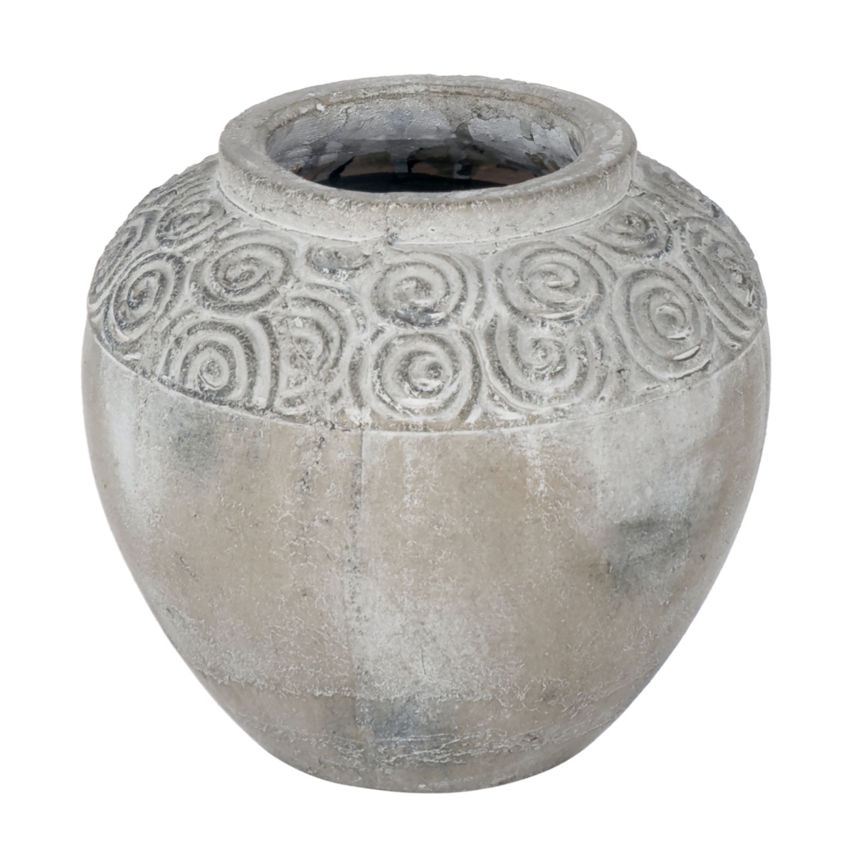 Artekko Pot Κασπώ από Τερακότα σε Γκρι Πατίνα (21x21x19.5)cm Artekko 460167