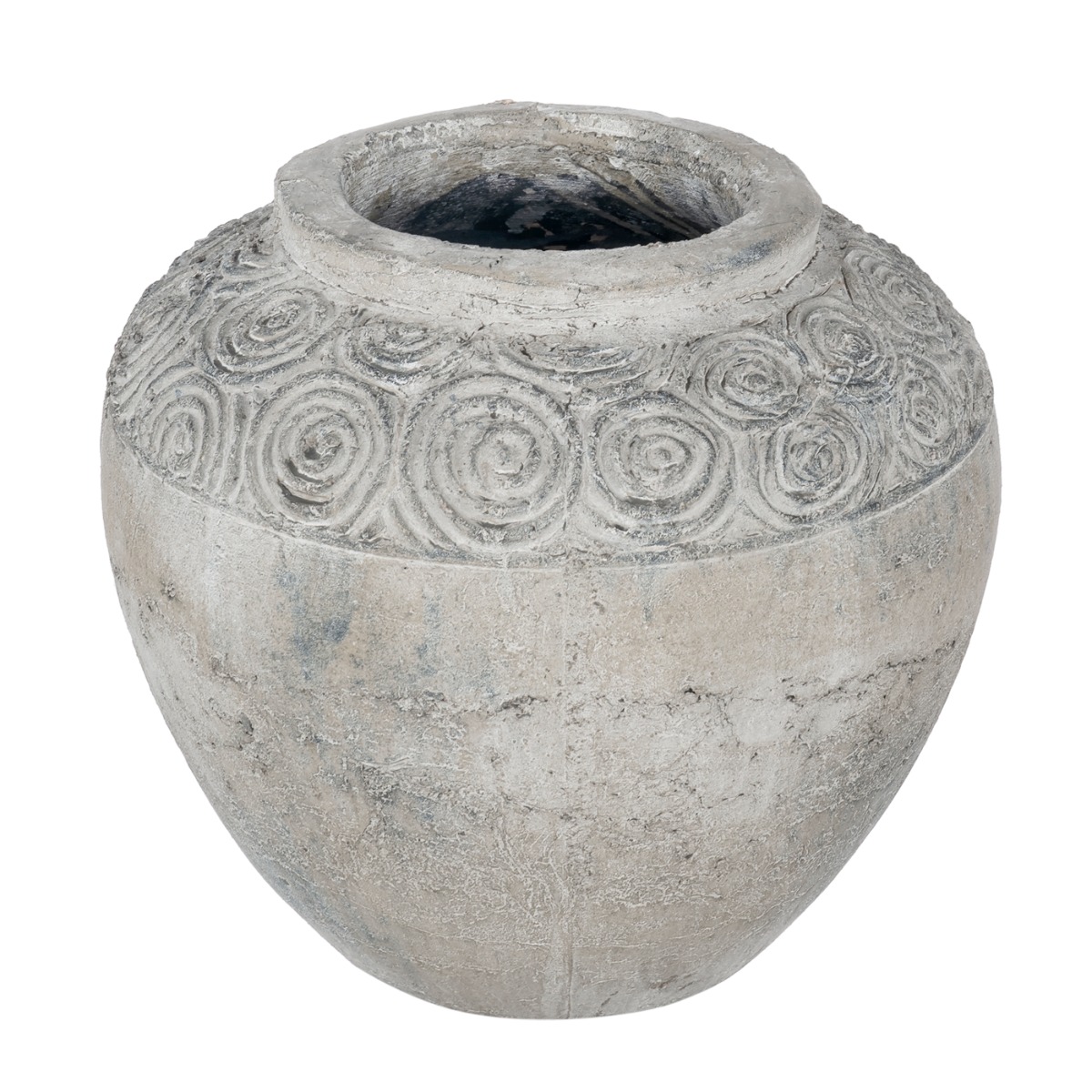 Artekko Pot Κασπώ από Τερακότα σε Γκρι Πατίνα (26x26x23.5)cm Artekko 460168