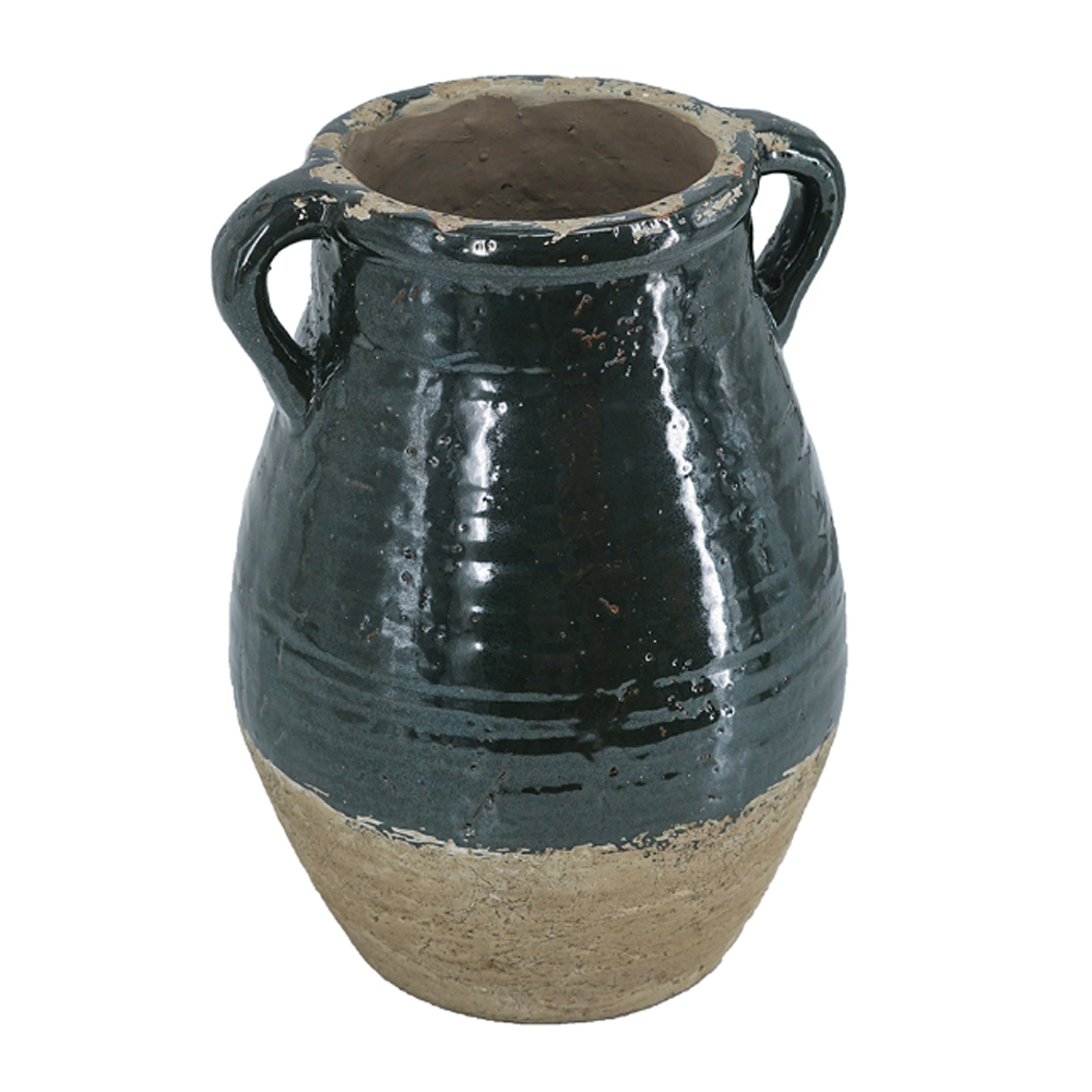 Artekko Antique Πράσινο Βάζο από Τερακότα (24.5x24.5x33)cm Artekko 460268