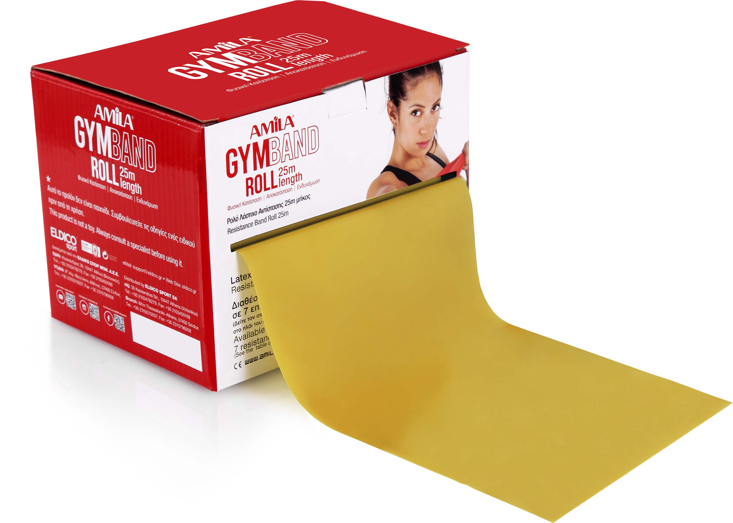 AMILA ΛΑΣΤΙΧΟ GYMBAND ΡΟΛΟ 25M 0.8MM ΧΡΥΣΟ ΠΟΛΥ ΣΚΛΗΡΟ++ ELDICO48150 AMILA ΛΑΣΤΙΧΟ GYMBAND ΡΟΛΟ 25M 0.8MM ΧΡΥΣΟ ΠΟΛΥ ΣΚΛΗΡΟ++ ELDICO48150