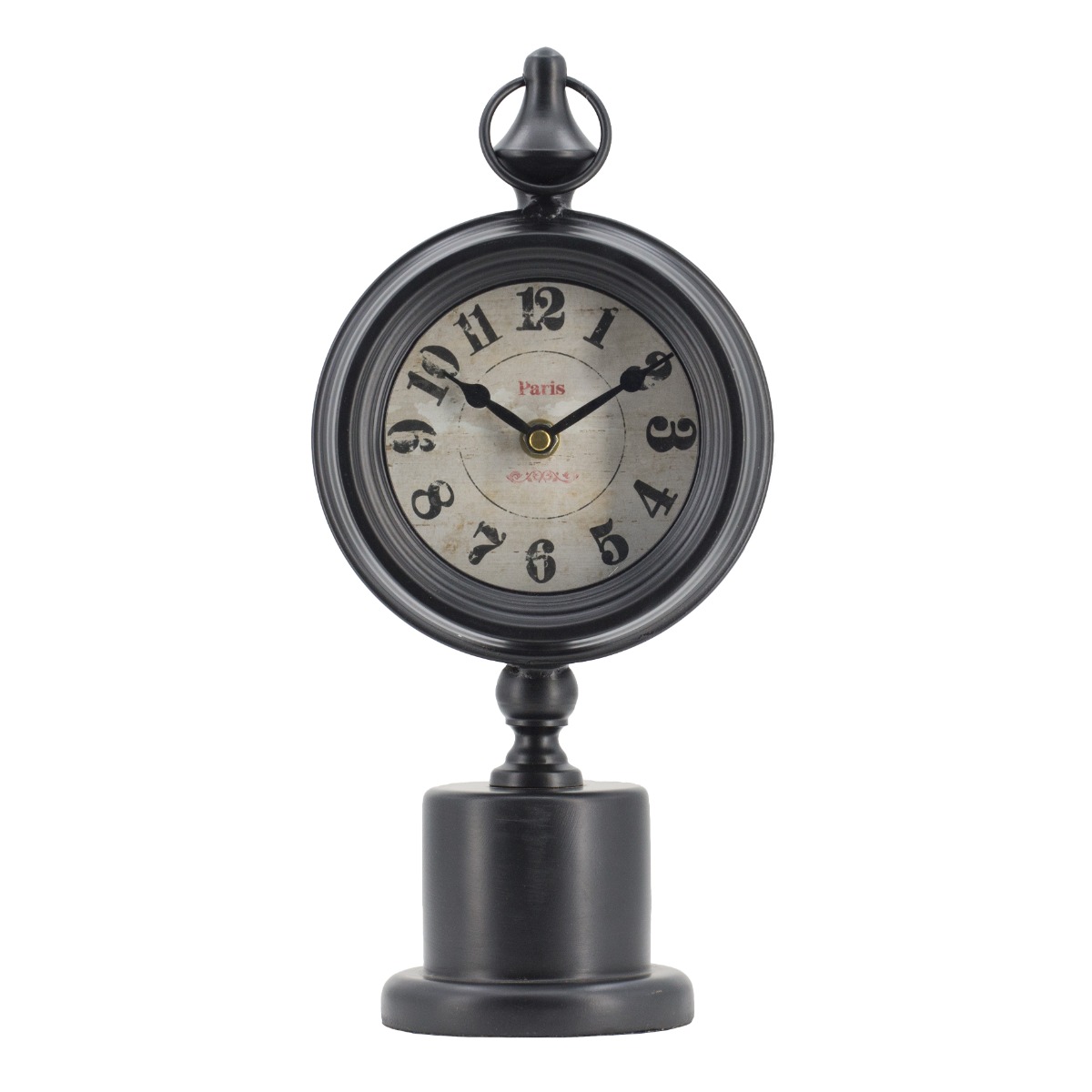 Artekko Clock Μαύρο Μεταλλικό Επιτραπέζιο Ρολόι (15.5x10.9x37.1)cm Artekko 48180