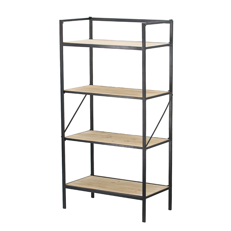 Artekko Cians Ραφιέρα Ξύλο-Μέταλλο 4 Ράφια (61x34x120)cm Artekko 48366