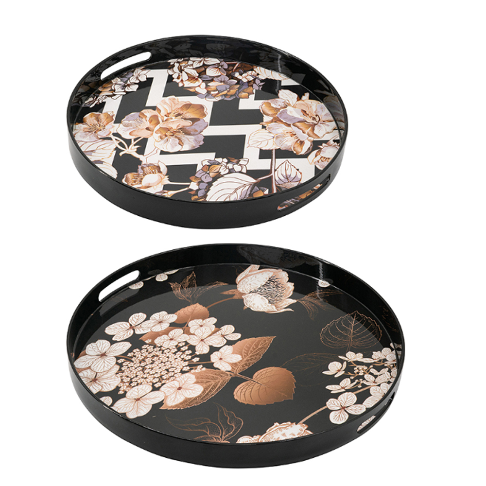 Artekko Tray Δίσκος Σερβιρίσματος Πλαστικό Πολύχρωμο Σετ/2 Artekko 48627