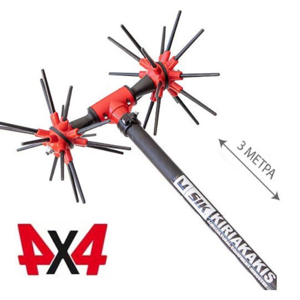 Ελαιοραβδιστικό SIK32 Με Ελαφρύ Κοντάρι Carbon Κεφαλή 4x4 Αχινός Με 32 Καρμπονικά Ραβδάκια 3 ΜΕΤΡΑ KIDO-
090/373