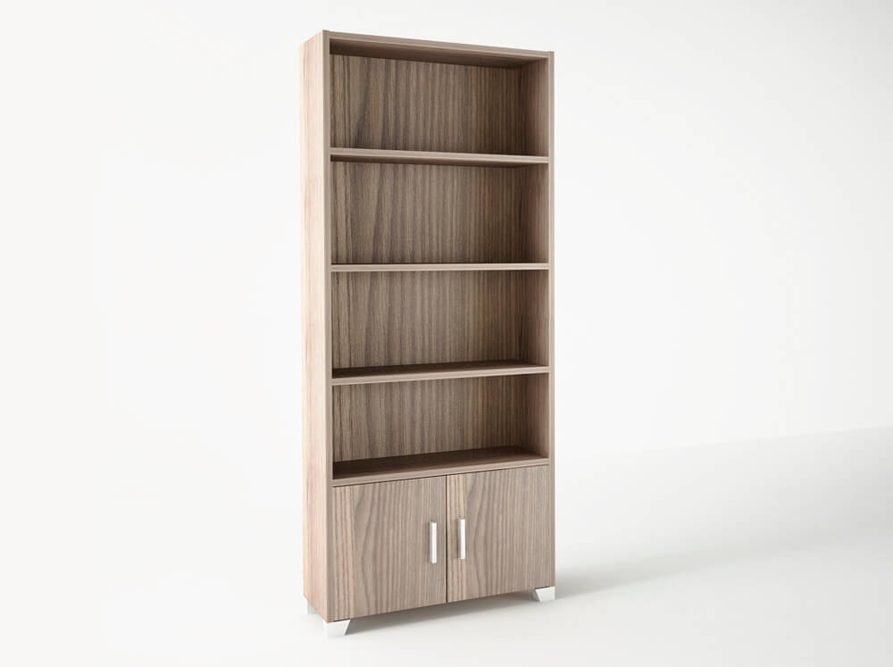 Βιβλιοθήκη σε χρώμα σταχτί 75x30x180 500-00625 Βιβλιοθήκη σε χρώμα σταχτί 75x30x180 500-00625
