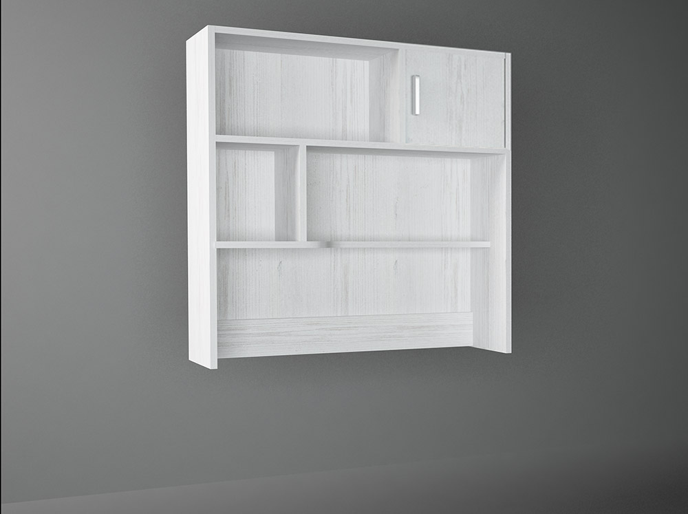 Εταζέρα σε χρώμα λευκό ρουστίκ 100x30x100 500-00833