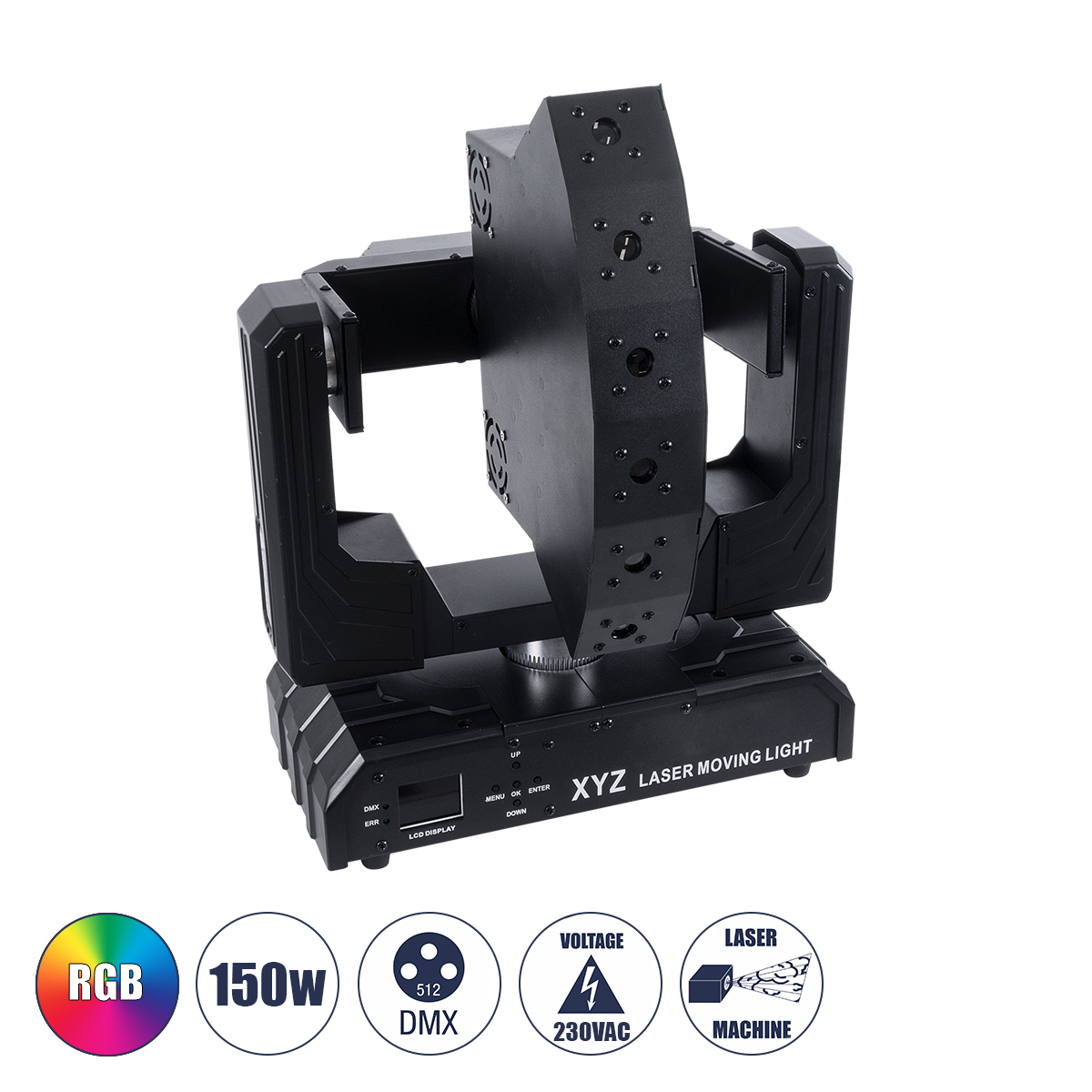 51199 GloboStar® HADES 51199 Επαγγελματική Κινούμενη Ρομποτική Μπάρα Super LASER BEAM Light 150W – 6 x 1W Laser – 300mW RED/638nm – 100mW GREEN/531nm – 600mW BLUE/442nm – AC 220V-240V IP20 3in1 RGB DMX512 – Μ36 x Π25 x Υ46cm – 2 Χρόνια Εγγύηση 51199 GloboStar® HADES 51199 Επαγγελματική Κινούμενη Ρομποτική Μπάρα Super LASER BEAM Light 150W – 6 x 1W Laser – 300mW RED/638nm – 100mW GREEN/531nm – 600mW BLUE/442nm – AC 220V-240V IP20 3in1 RGB DMX512 – Μ36 x Π25 x Υ46cm – 2 Χρόνια Εγγύηση