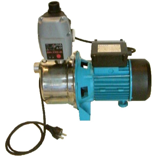 Πιεστικό Συγκρότημα Με Αυτόματο Control BRIO 2000M & Ανοξείδωτη Αντλία JET 100 1HP Αυτόματη INOX KIDO-
618/281